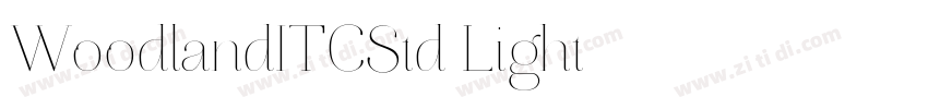 WoodlandITCStd Light字体转换